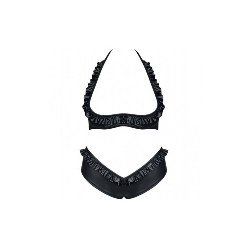 Demoniq Lea Open Cup Bra Set