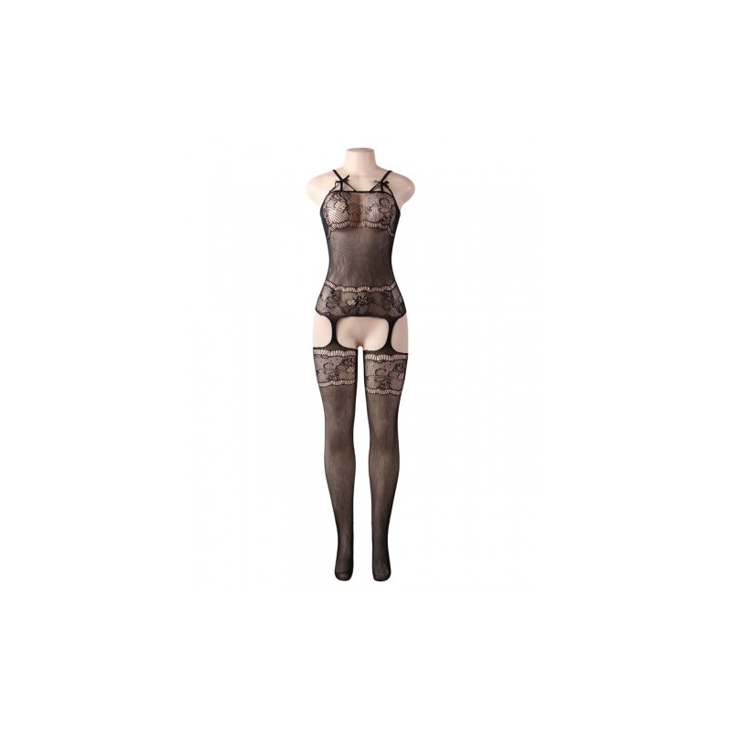 Fishnet One Piece Suspender Bodystocking