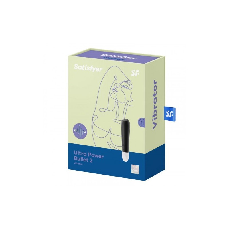 Δονητάκι Βολίδα Satisfyer Ultra Power Bullet 2 ΜΑΥΡΟ