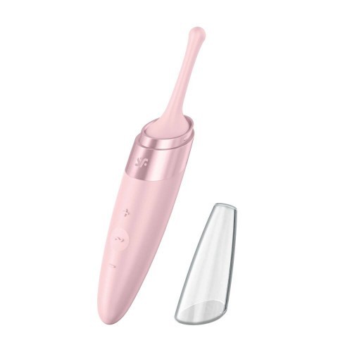 Δονητής Κλειτορίδας με Κάλυμμα Satisfyer Twirling Delight ΡΟΖ