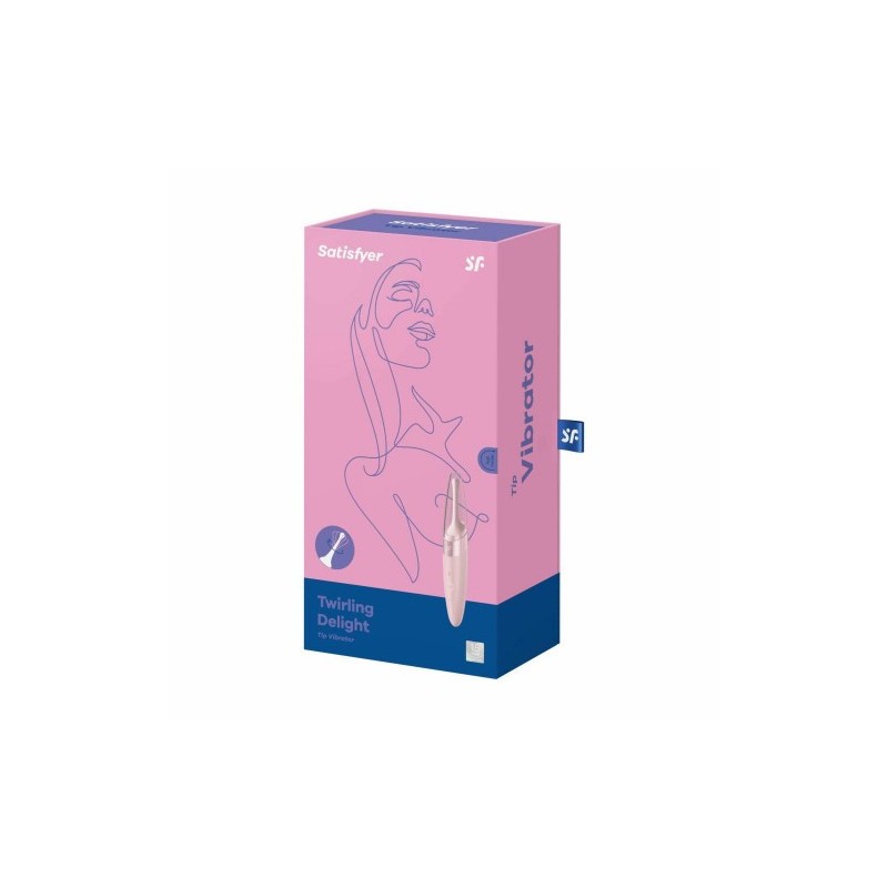 Δονητής Κλειτορίδας με Κάλυμμα Satisfyer Twirling Delight ΡΟΖ