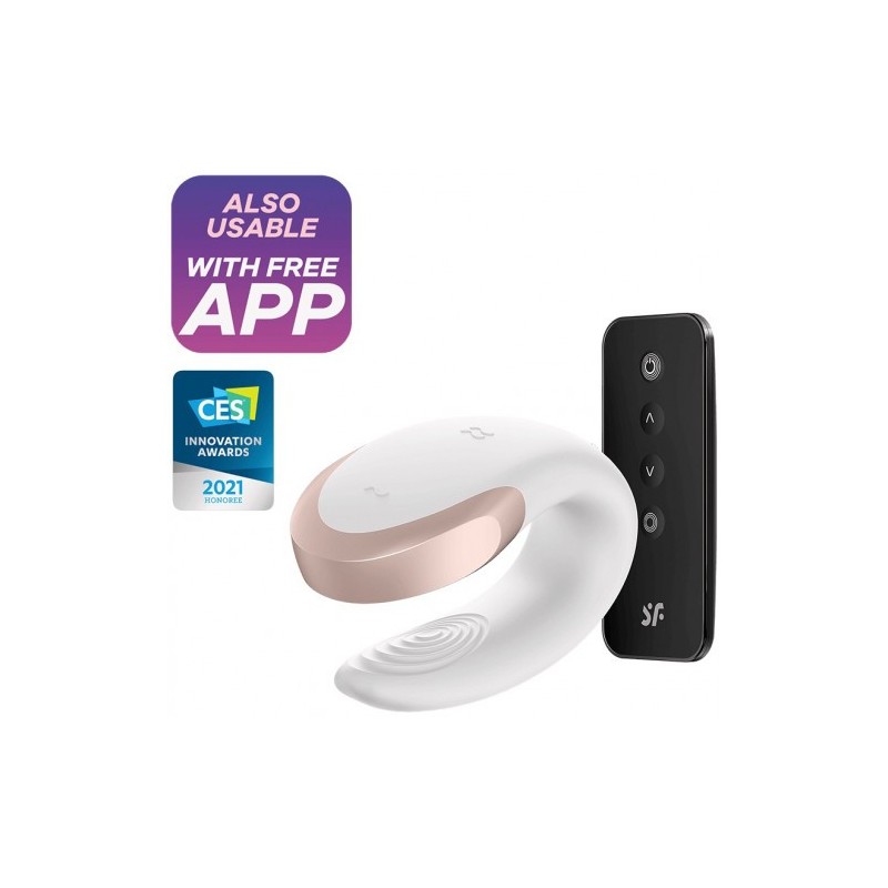 Δονητής ζευγαριών Satisfyer Double Love ΛΕΥΚΟ