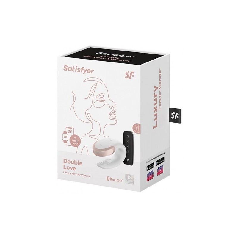 Δονητής ζευγαριών Satisfyer Double Love ΛΕΥΚΟ