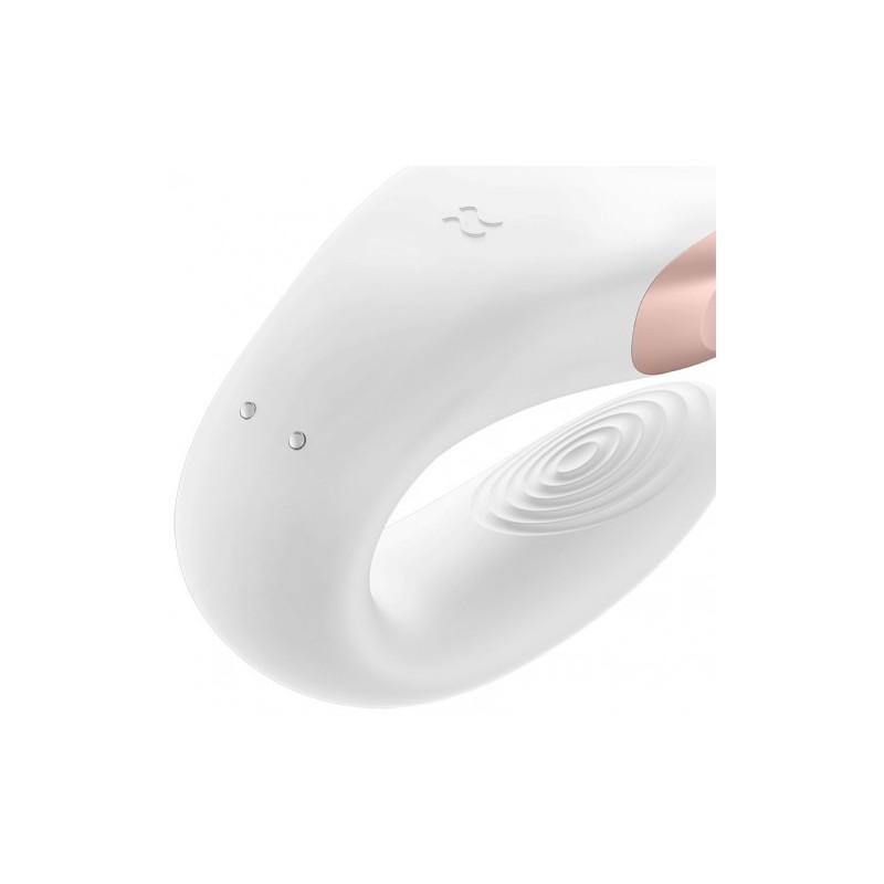Δονητής ζευγαριών Satisfyer Double Love ΛΕΥΚΟ