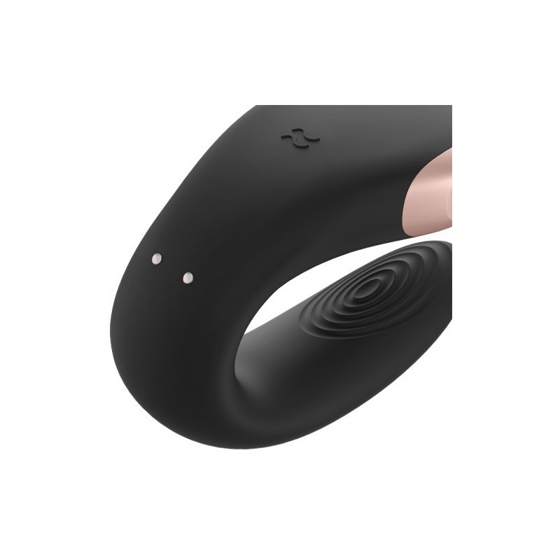 Δονητής ζευγαριών Satisfyer Double Love ΜΑΥΡΟ