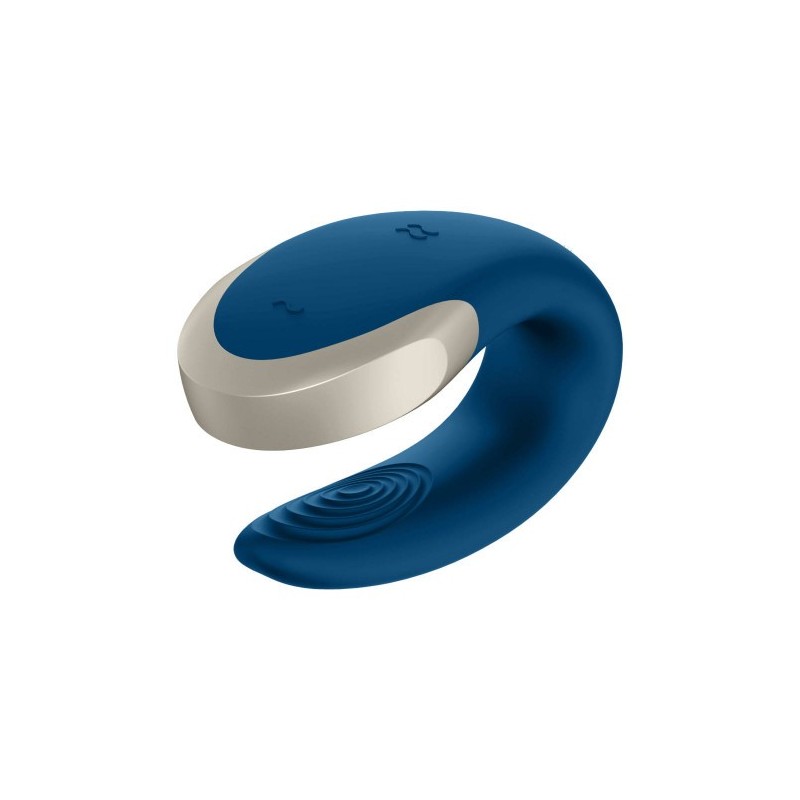 Δονητής ζευγαριών Satisfyer Double Love ΜΠΛΕ