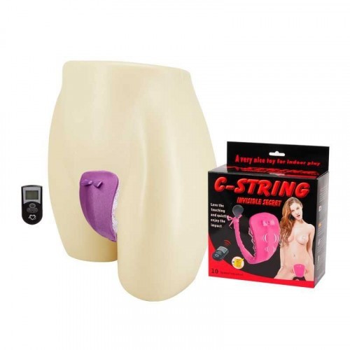 Αμαρτωλό μυστικό στρινγκ με δόνηση και ασύρματο τηλεχειριστήριο