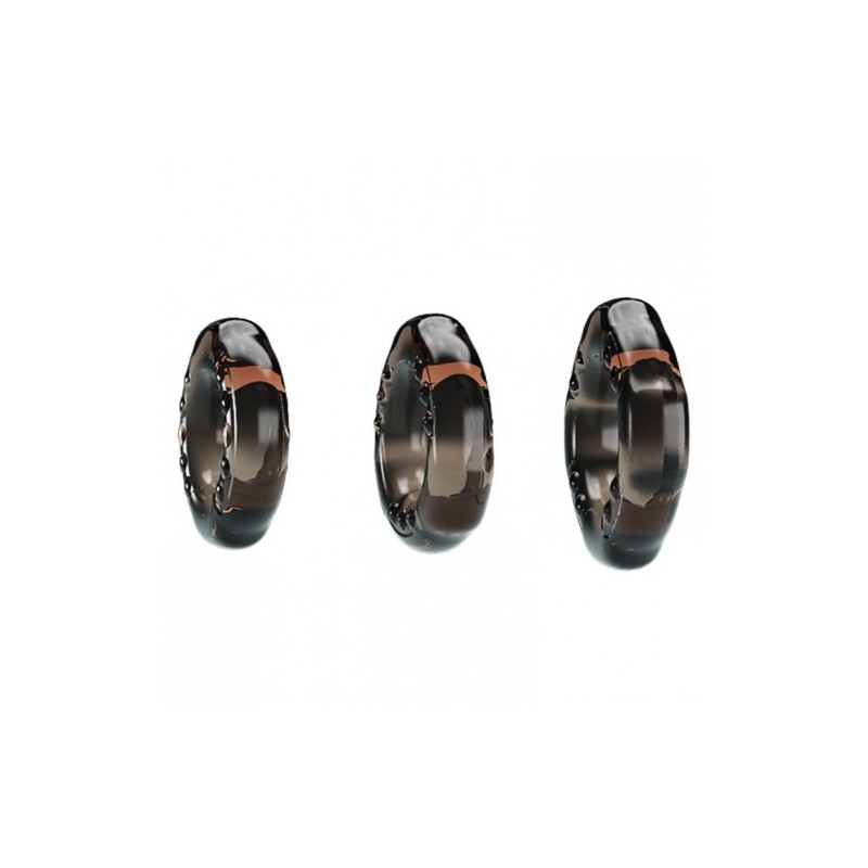 Σετ με τρία ελαστικά εύκαμπτα δαχτυλίδια Στύσης