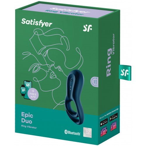 Δαχτυλίδι πέους Satisfyer Epic Duo με εφαρμογή App