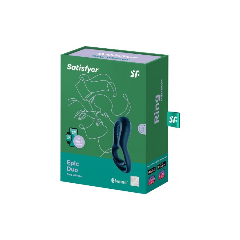 Δαχτυλίδι πέους Satisfyer Epic Duo με εφαρμογή App