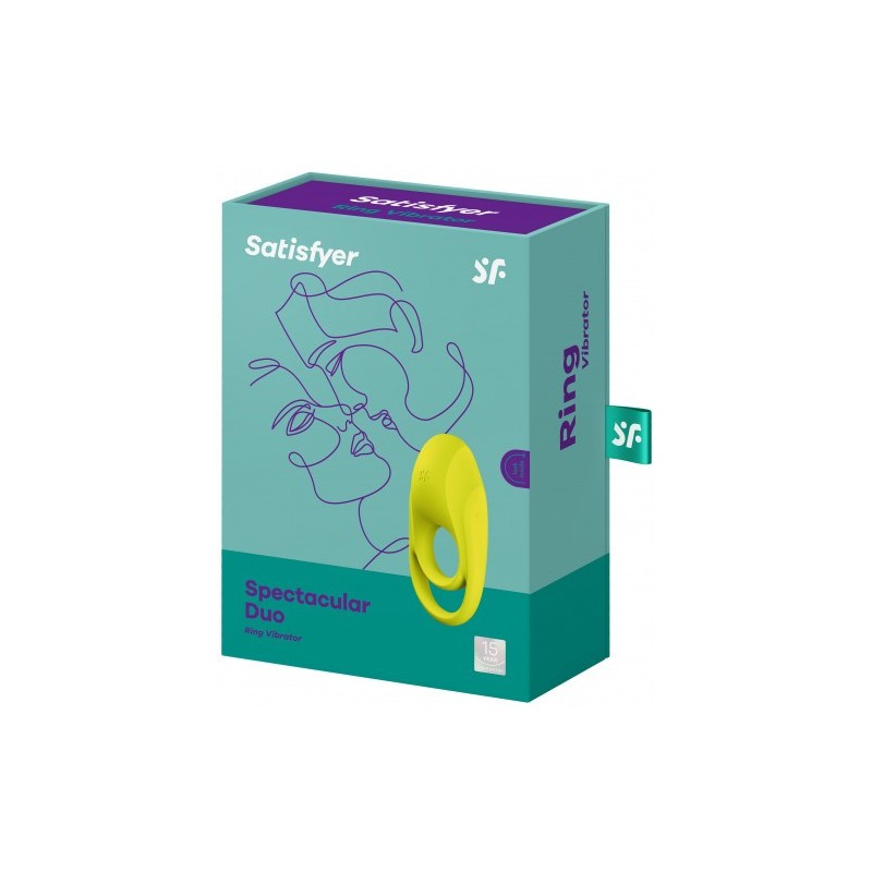 Διπλό δαχτυλίδι πεους όρχεων με δόνηση Spectacular Duo