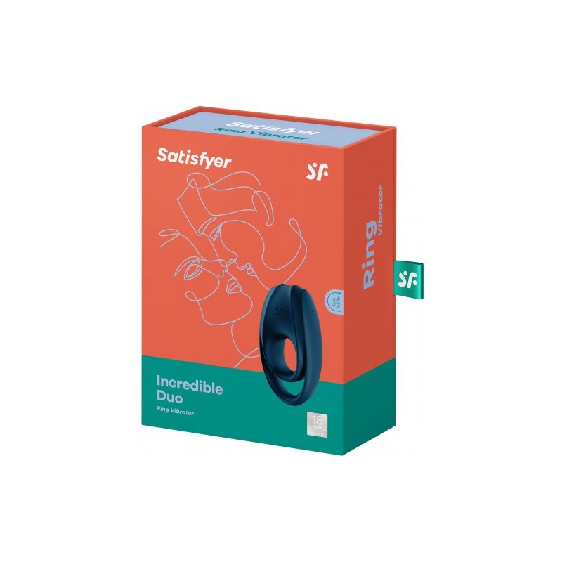 Δαχτυλίδι πέους &amp όρχεων με δόνηση Incredible Duo