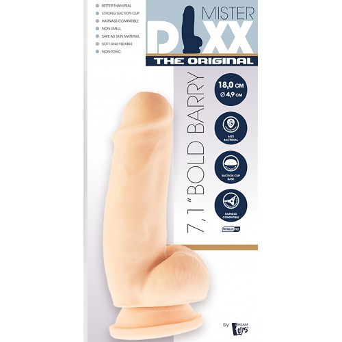 Ντίλντο με όρχεις και βεντούζα Mr. Dixx Bold Barry 18 x Ø 4,9 εκ