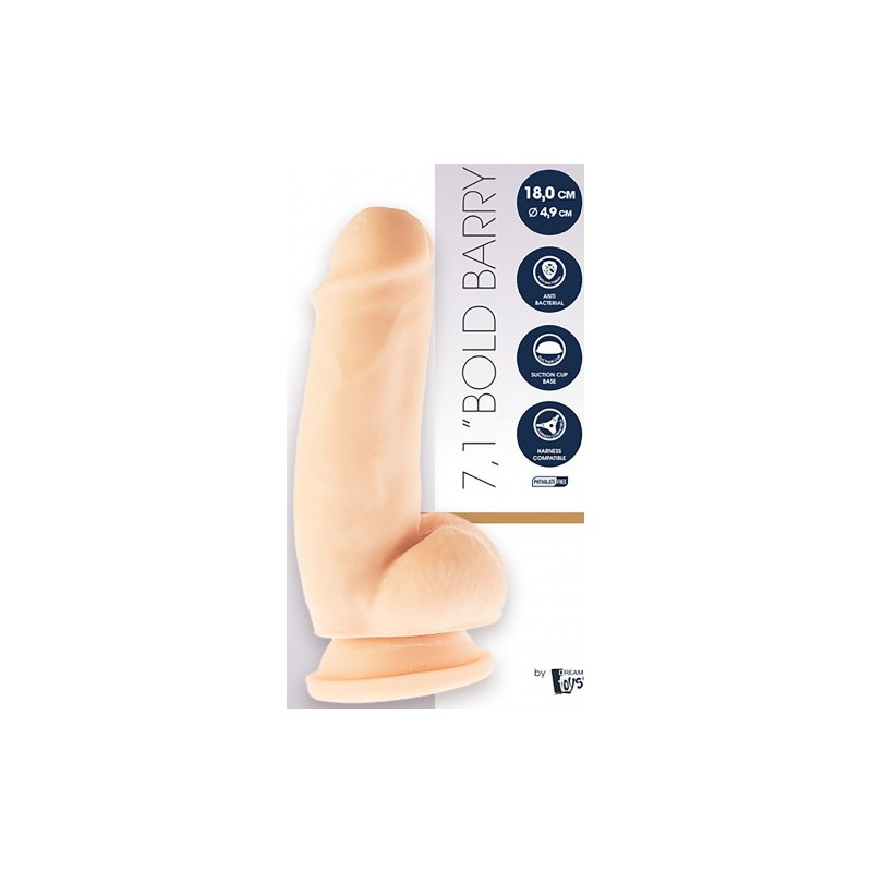 Ντίλντο με όρχεις και βεντούζα Mr. Dixx Bold Barry 18 x Ø 4,9 εκ