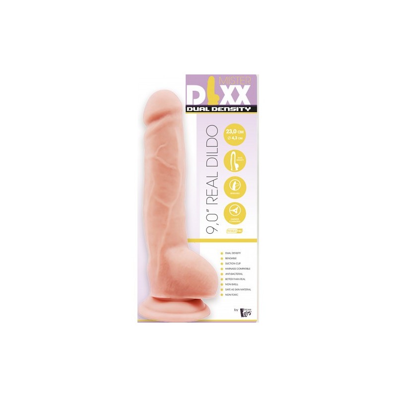 Ντίλντο με όρχεις και βεντούζα Mr. Dixx Dual Density 23 x Ø 4,3 cm