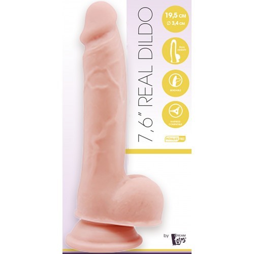 Ντίλντο με όρχεις και βεντούζα Mr. Dixx Dual Density 19,5 x Ø 3,4 cm