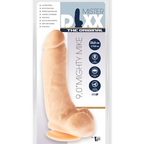 Ντίλντο με όρχεις και βεντούζα Mr. Dixx Mighty Mike 23 x Ø 5 cm