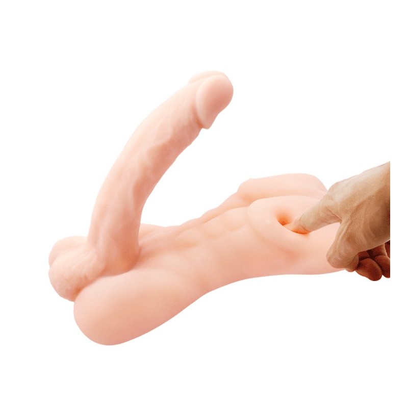 Ρεαλιστικός Ανδρικός Κορμός με Πέος Temptation Bigger Man 19 cm