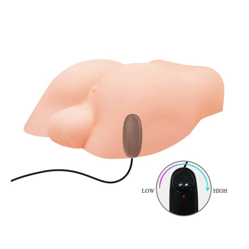 Ρεαλιστικό Δονούμενο Αυνανιστήρι Ανδρικό Ομοίωμα Άνδρα με Πρωκτό &amp Όρχεις