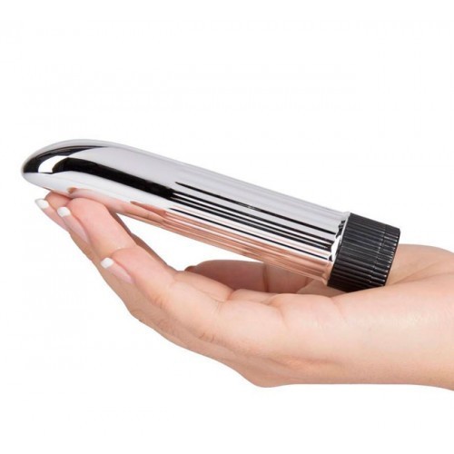 Μικρός Ασημί σαν δάχτυλο δονητής 13 εκ