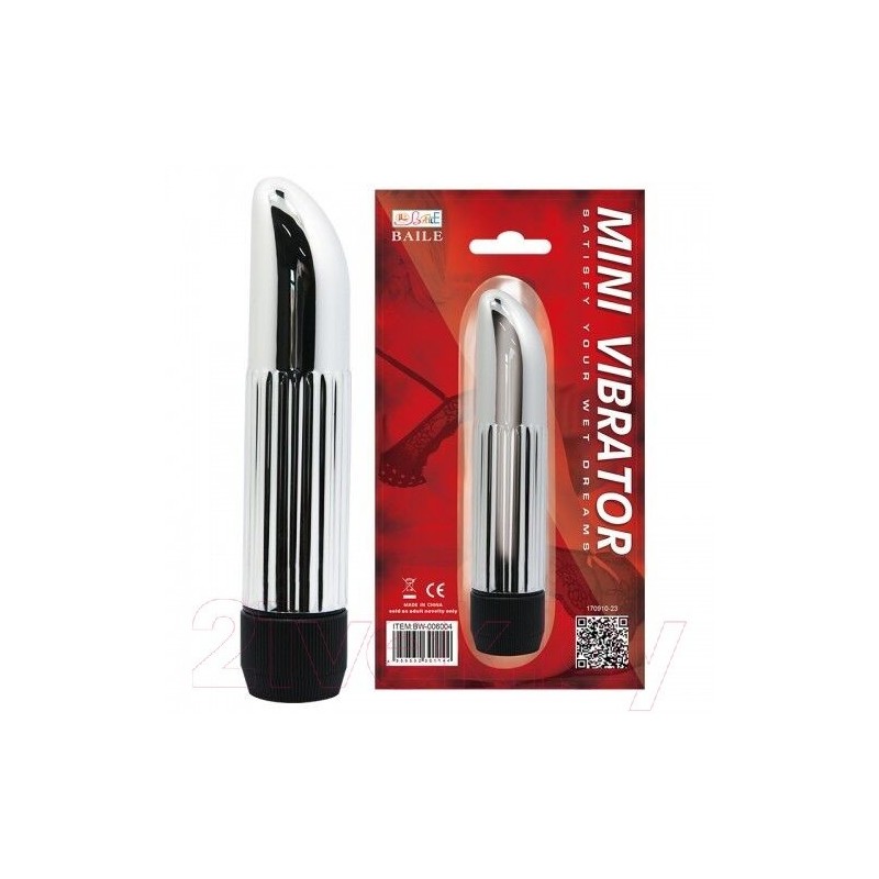 Μικρός Ασημί σαν δάχτυλο δονητής 13 εκ