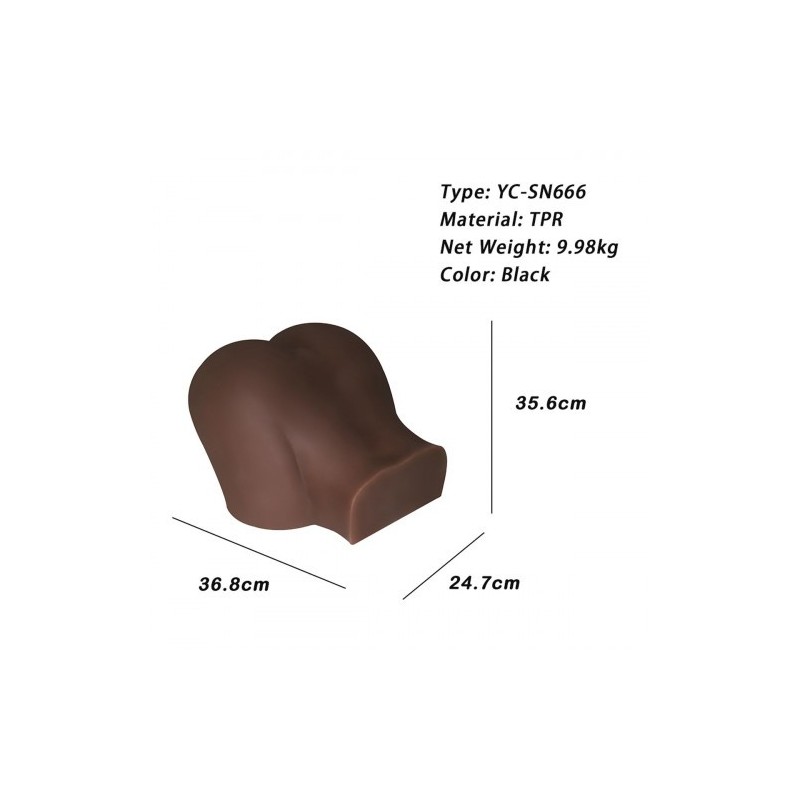 Σκούρο Ομοίωμα Γυναικείου Σώματος Αυνανιστήρι με 2 Τρύπες 10 ΚΙΛΑ