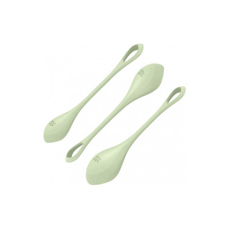 Πράσινες Κολπικές Μπάλες Οργασμού Satisfyer Yoni Power 3 τμχ