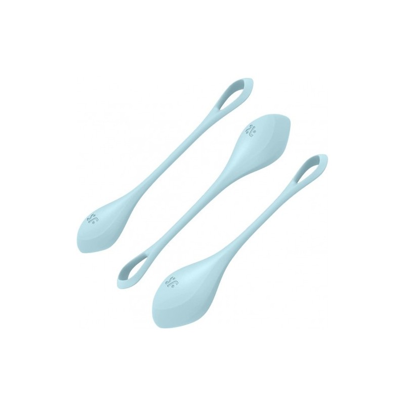 Μπλέ Κολπικές Μπάλες Οργασμού Satisfyer Yoni Power 3 τμχ