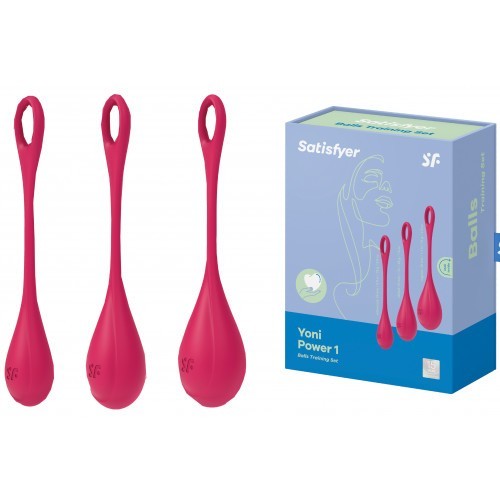 Κόκκινες Κολπικές Μπάλες Οργασμού Satisfyer Yoni Power 3 τμχ