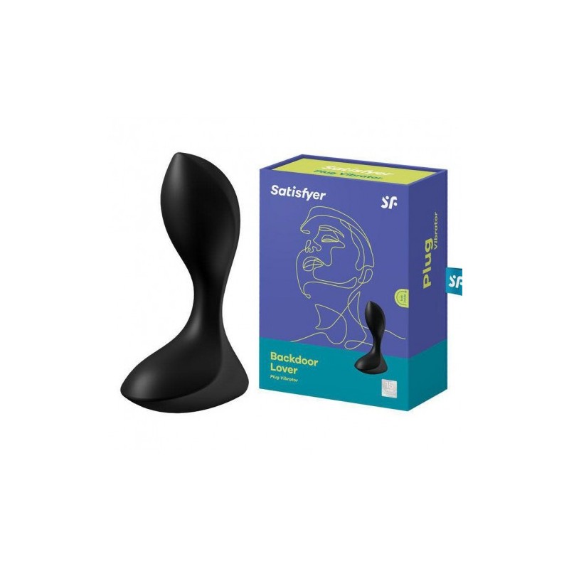 Μαύρη Πρωκτική σφήνα δονητής Satisfyer Backdoor Lover 11εκ