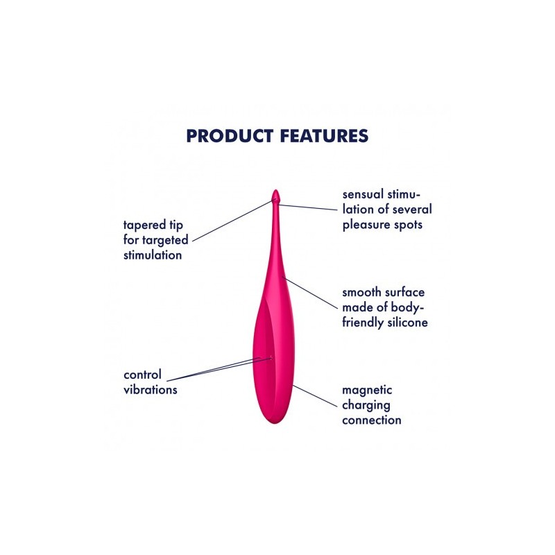 Δονητής Κλειτορίδας Satisfyer Twirling Fun ΚΟΚΚΙΝΟ