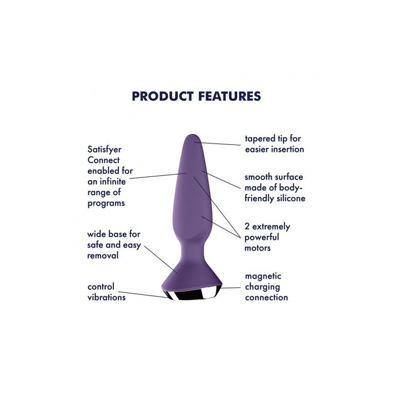 Πρωκτική Σφήνα με Δόνηση Satisfyer PLUG-ILICIOUS 1 ΜΩΒ