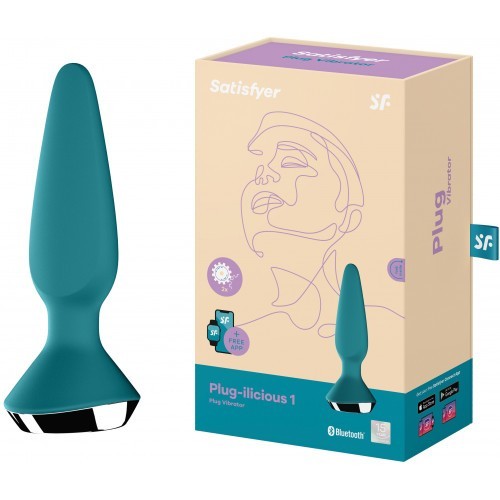 Πρωκτική Σφήνα με Δόνηση Satisfyer PLUG-ILICIOUS 1 ΠΡΑΣΙΝΟ
