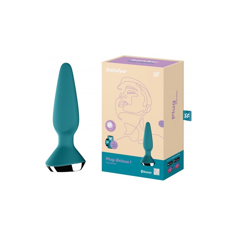 Πρωκτική Σφήνα με Δόνηση Satisfyer PLUG-ILICIOUS 1 ΠΡΑΣΙΝΟ