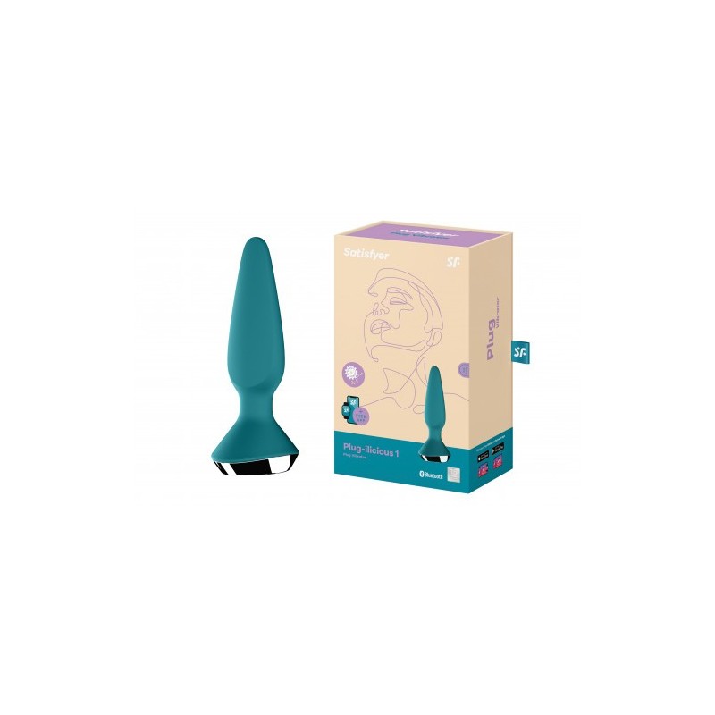 Πρωκτική Σφήνα με Δόνηση Satisfyer PLUG-ILICIOUS 1 ΠΡΑΣΙΝΟ