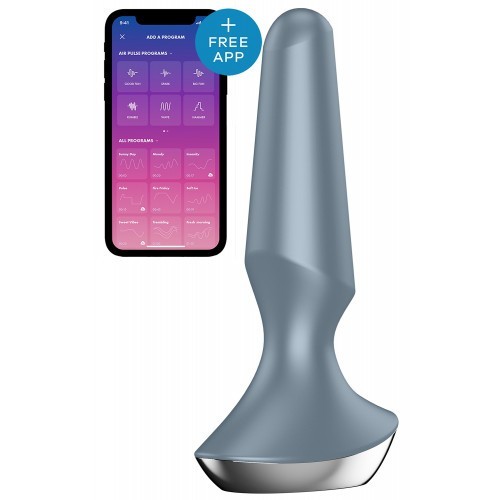 Πρωκτική Σφήνα με Δόνηση Satisfyer PLUG-ILICIOUS 2 ΓΚΡΙΖΟ