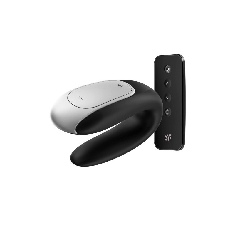 Δονητής ζευγαριών Satisfyer Double Fun ΜΑΥΡΟ