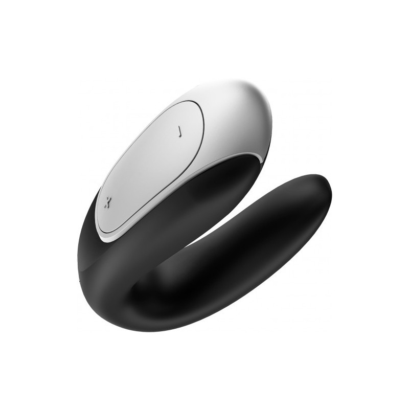 Δονητής ζευγαριών Satisfyer Double Fun ΜΑΥΡΟ