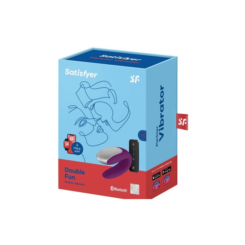 Δονητής ζευγαριών Satisfyer Double Fun Βιολετί