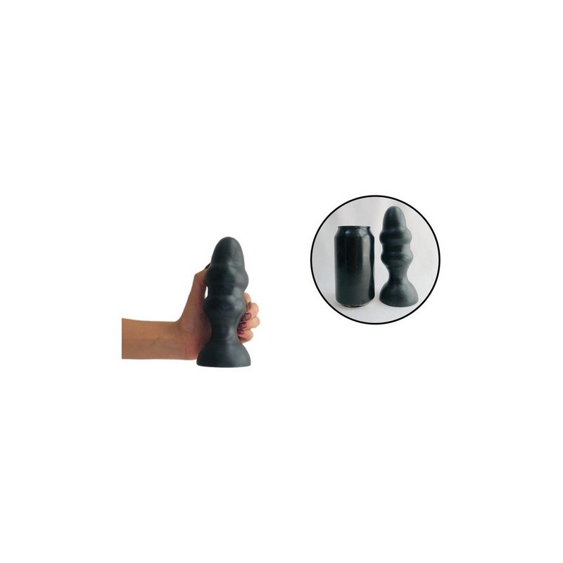 Jet Stealth Carbon Metallic Black Anal Plug 16 cm