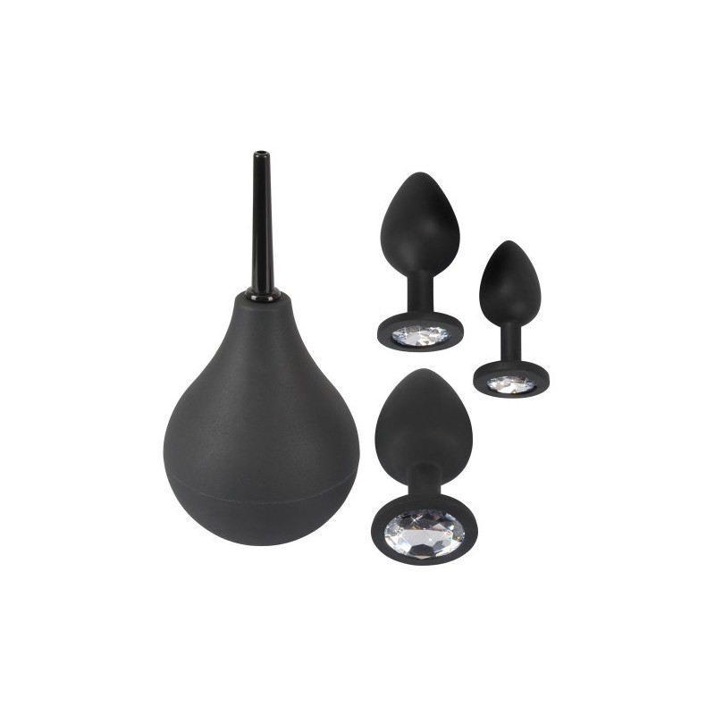 Πρωκτικό Σετ Σιλικόνης Ασκός και Σφήνες Black Velvets