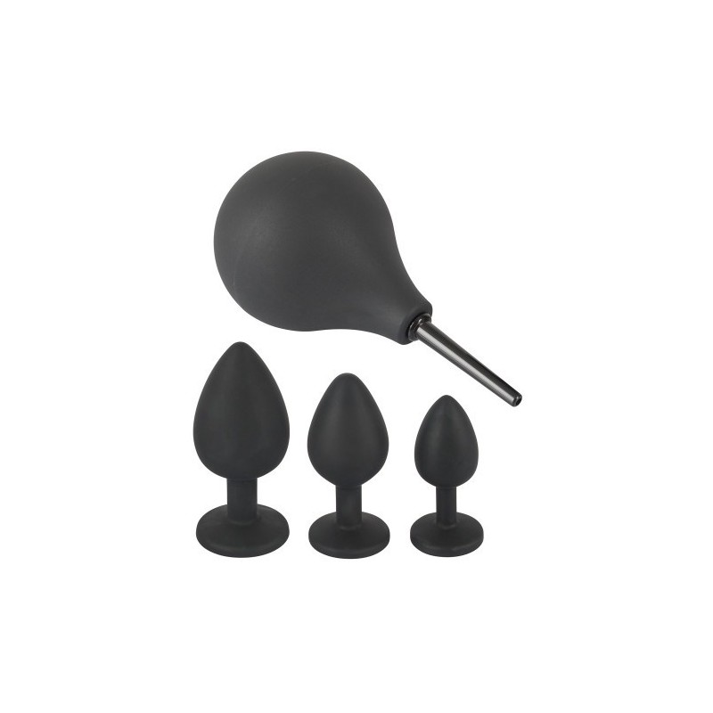 Πρωκτικό Σετ Σιλικόνης Ασκός και Σφήνες Black Velvets