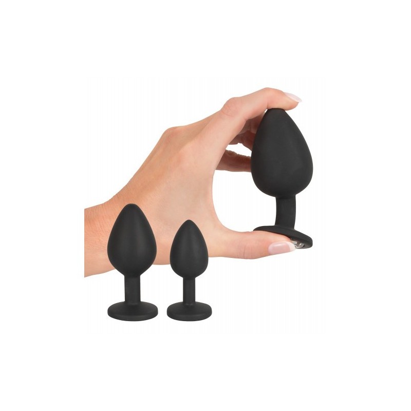 Πρωκτικό Σετ Σιλικόνης Ασκός και Σφήνες Black Velvets