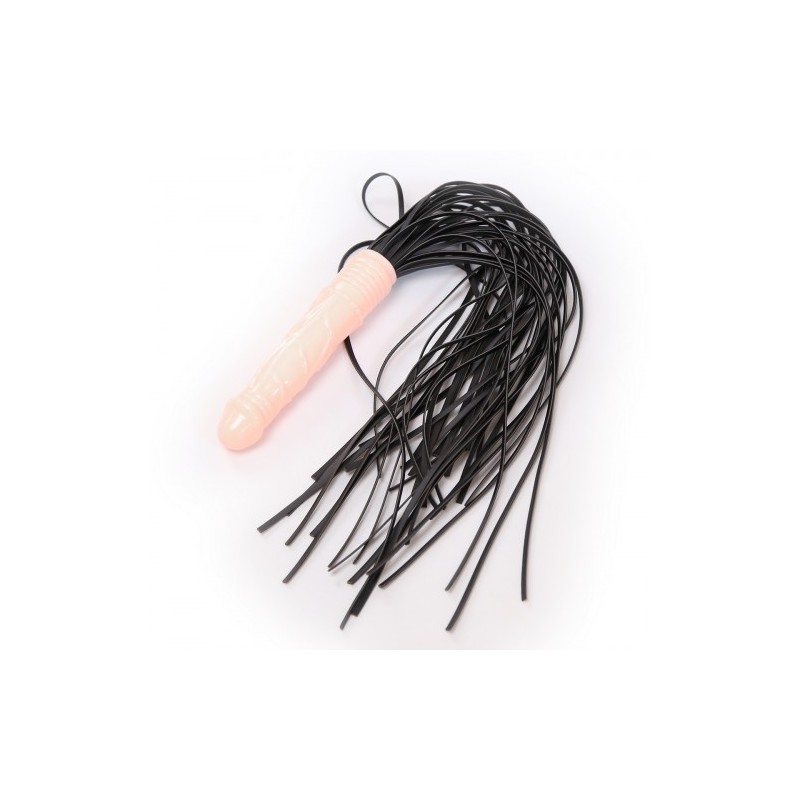 Μαστίγιο με λαβή Πέος Ντίλντο και με δερμάτινα λουρία Naughty Toys