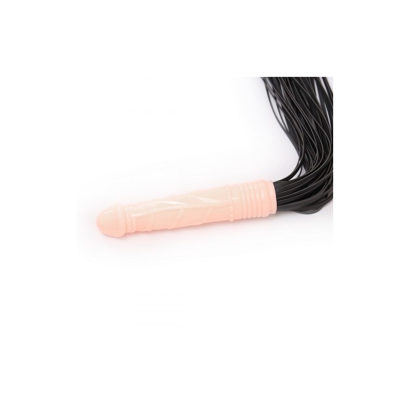 Μαστίγιο με λαβή Πέος Ντίλντο και με δερμάτινα λουρία Naughty Toys