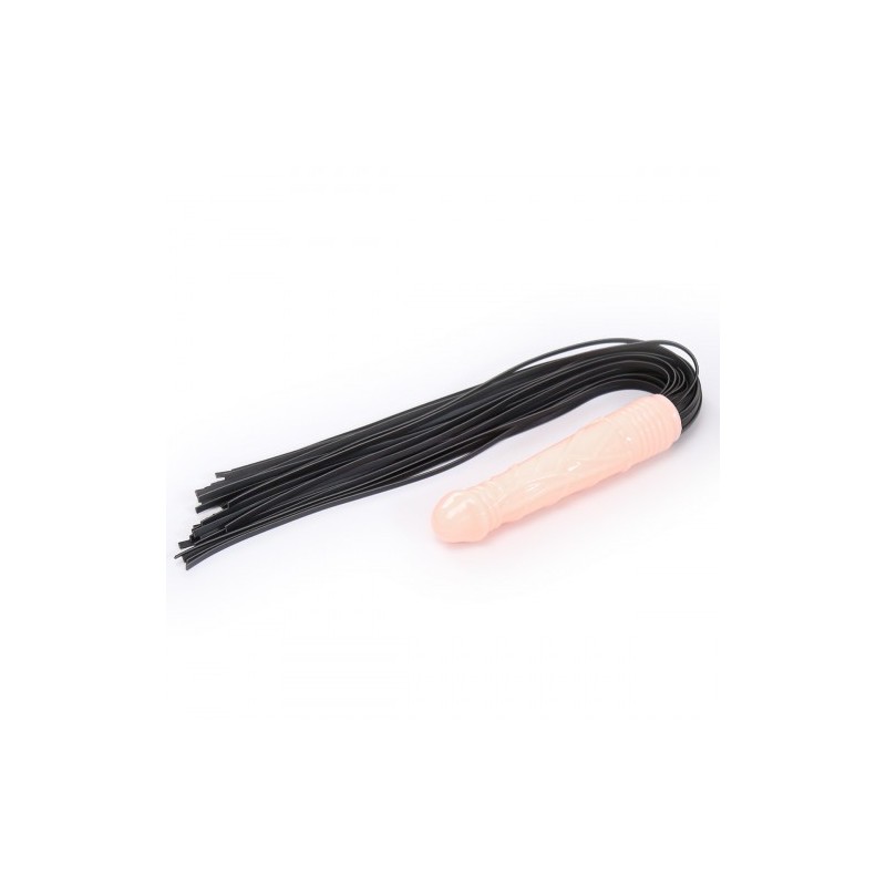 Μαστίγιο με λαβή Πέος Ντίλντο και με δερμάτινα λουρία Naughty Toys