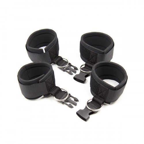Wrists and Ankle Cuffs with Hook and Loop Restraints set