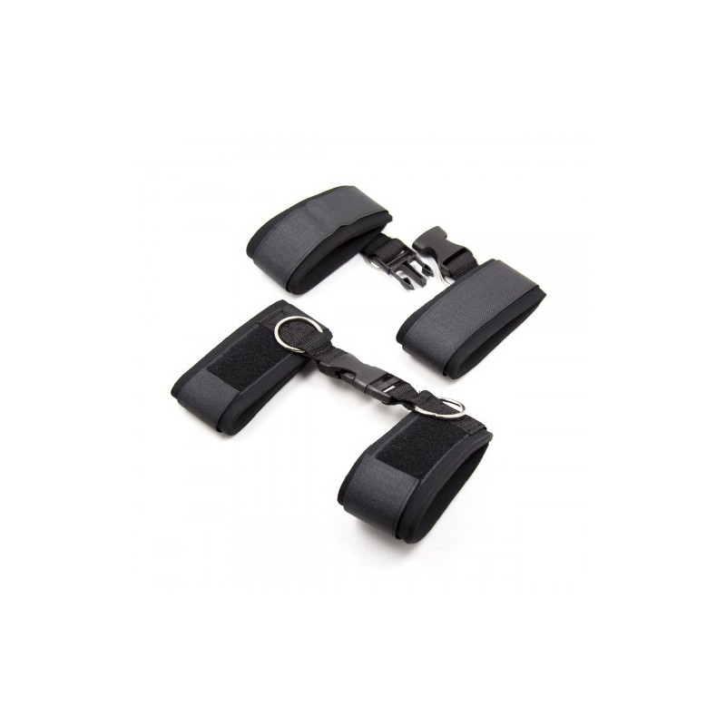 Wrists and Ankle Cuffs with Hook and Loop Restraints set