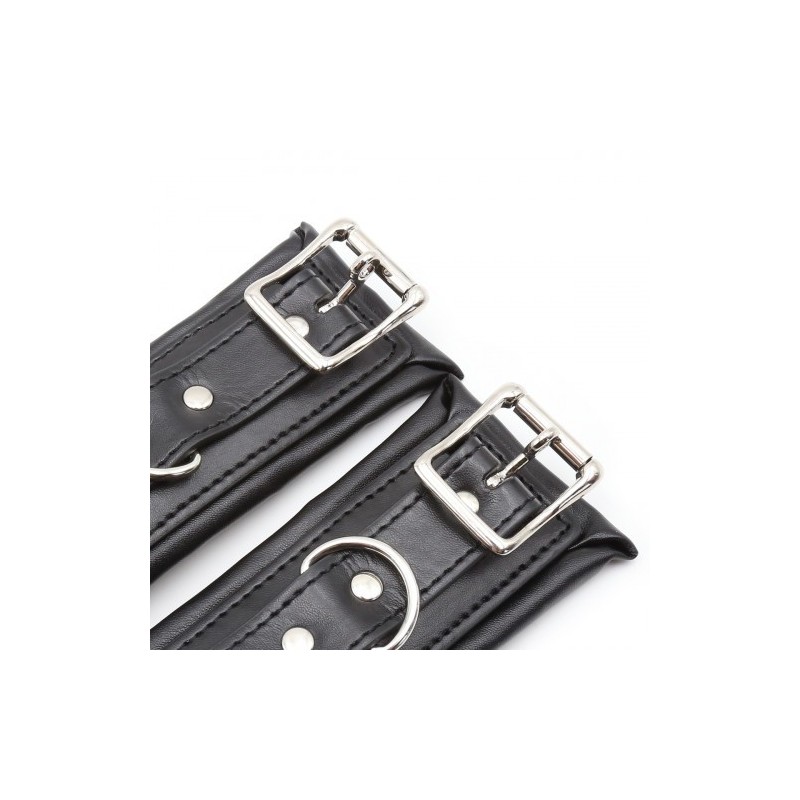 Μεταλλική μπάρα με δερμάτινα δεσμά περιορισμού του λαιμού και των χεριών