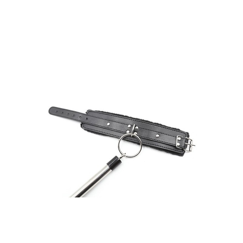 Metal Spreader Bar with fur wrist restraints 50 cm